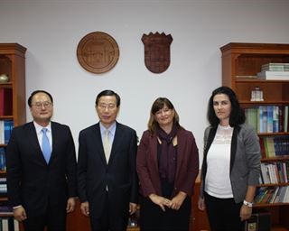 Veleposlanik Koreje Nj. E. Park Won-sup u nastupnom posjetu na Sveučilištu u Zadru 